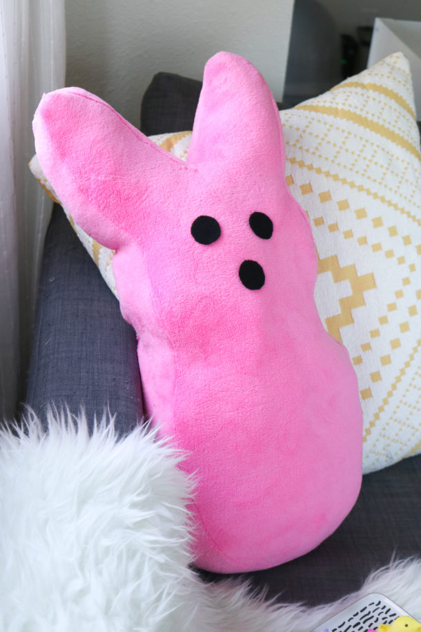 big peeps pillow