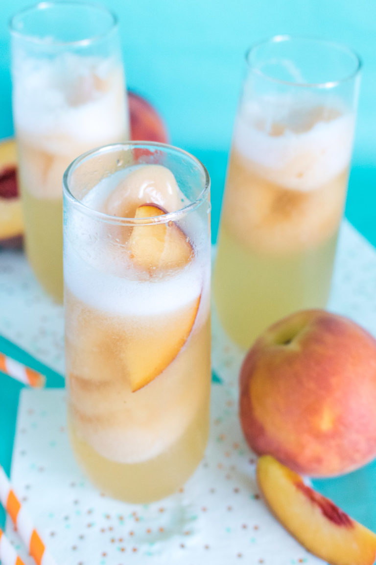 Sparkling Peach Floats | Club Crafted