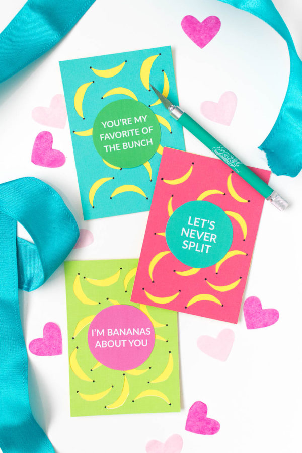 Diy Banana Valentines A Free Printable Club Crafted