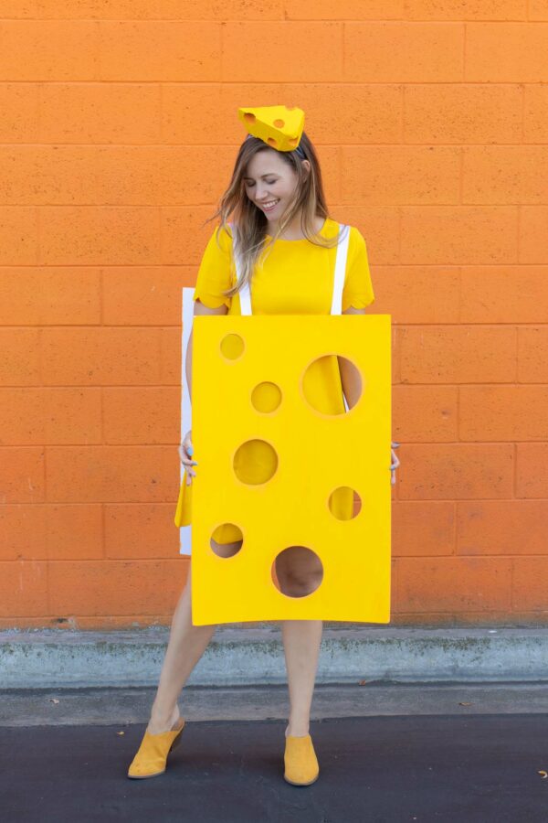 Diy Easy Cheese Costume (cheeseboard Costume) 