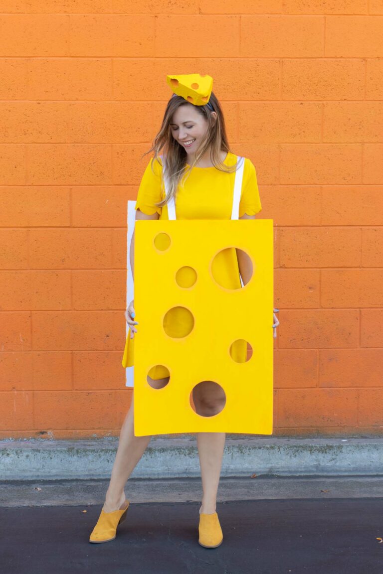 DIY Easy Cheese Costume (Cheeseboard Costume) | Club Crafted